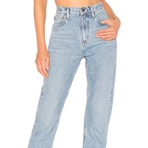 Agolde Cherie High Rise Straight Jeans in Merit